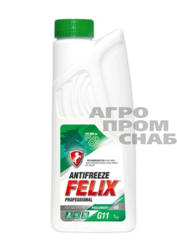 Антифриз FELIX PROLONGER (-40) зеленый 1кг.