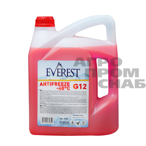 Антифриз EVEREST G12 (красный)