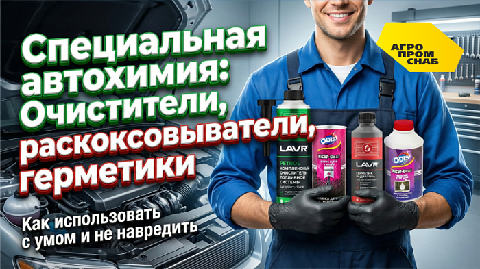 Специальная автохимия: Очистители, раскоксовыватели, герметики